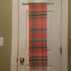 100% Cashmere plaid scarf
